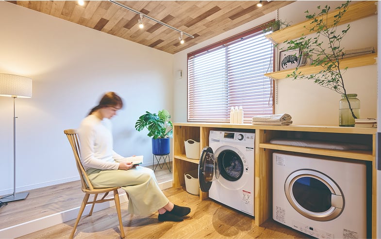 「楽ガス住宅で家事ラク」のイメージ画像